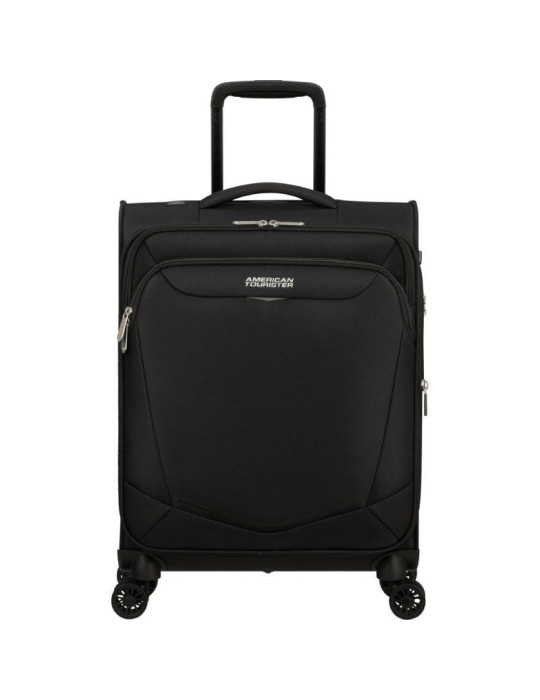 Maleta de Cabina American Tourister SummerRide Spinner 55cm/ 55x40x23cm/ 4 Ruedas/ Negra