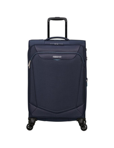 Maleta Mediana American Tourister SummerRide Spinner 69cm/ 69x43x29cm/ 4 Ruedas/ Azul Marino