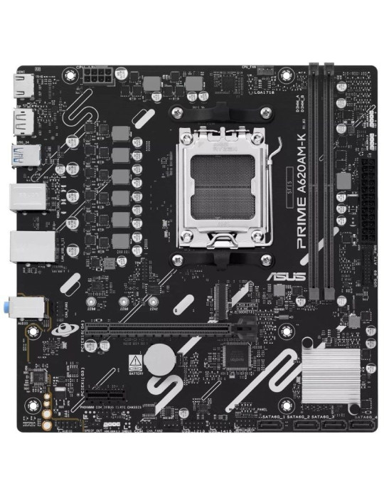 Placa Base Asus A620AM-K Socket AM5/ DDR5/ PCIe 4.0/ Micro ATX