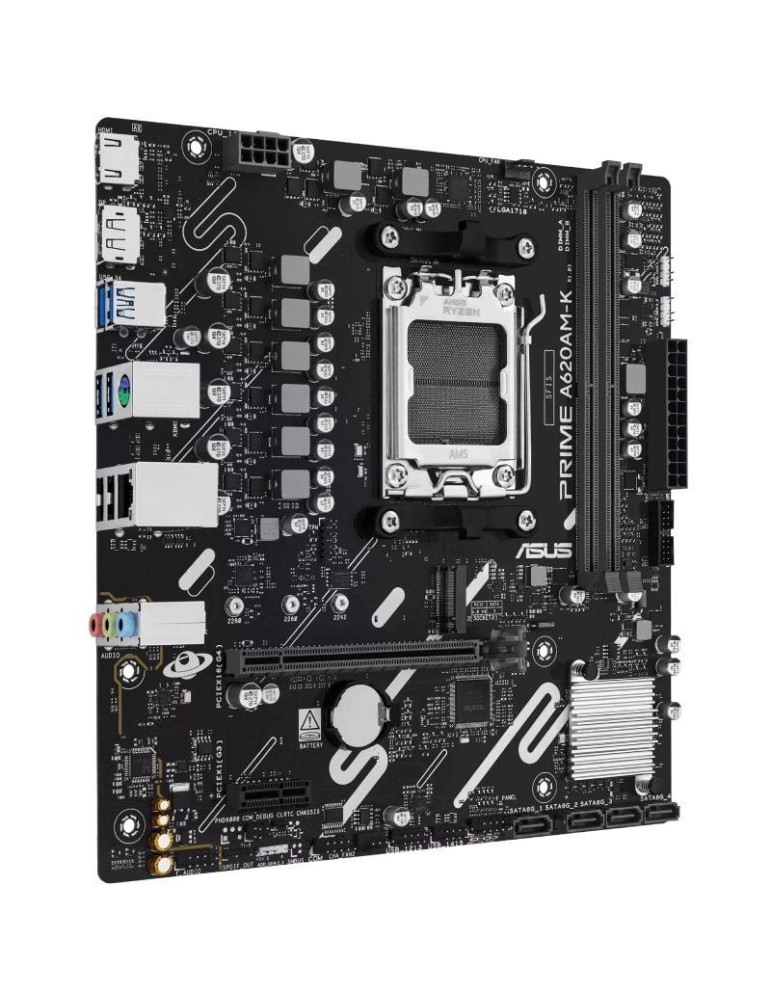 Placa Base Asus A620AM-K Socket AM5/ DDR5/ PCIe 4.0/ Micro ATX