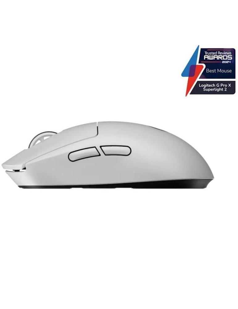 Ratón Gaming Inalámbrico Logitech PRO X Superlight 2/ Batería recargable/ Hasta 44000 DPI/ Blanco