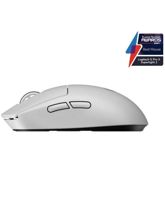 Ratón Gaming Inalámbrico Logitech PRO X Superlight 2/ Batería recargable/ Hasta 44000 DPI/ Blanco