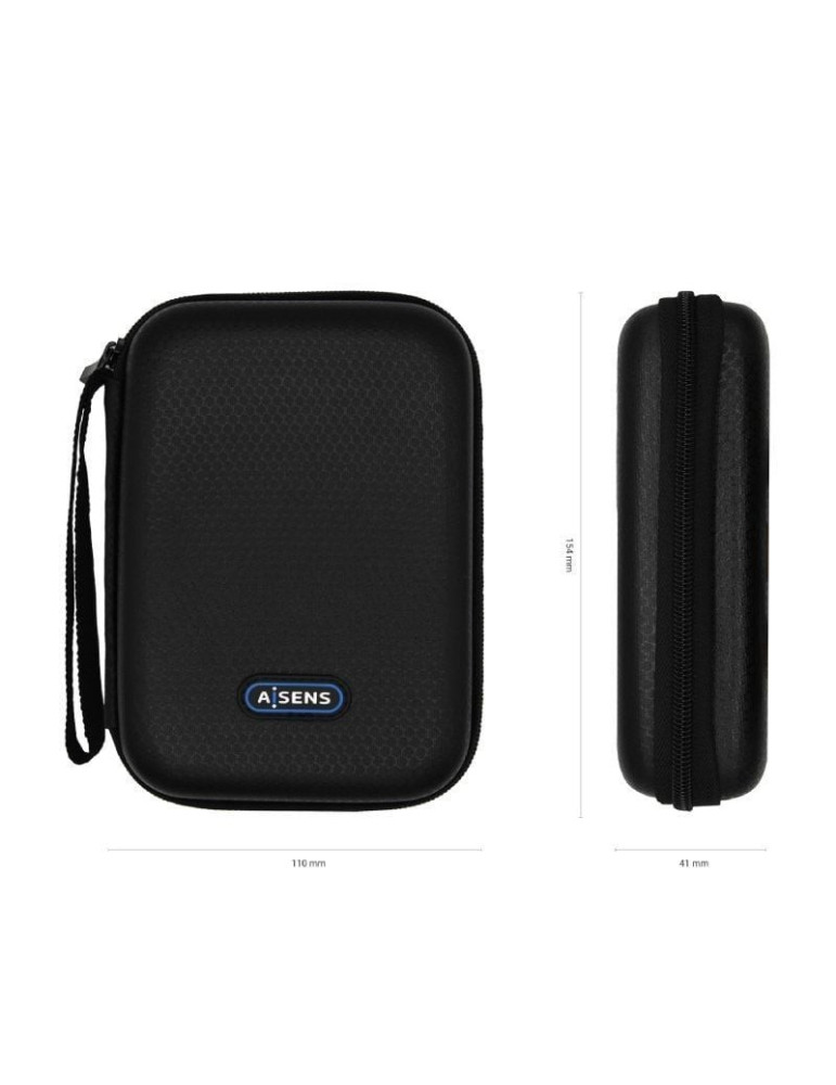 Funda para Disco Externo de 2.5" Aisens ASBG-001-BK/ Negra