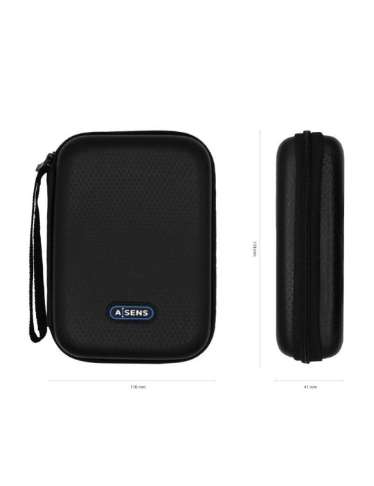 Funda para Disco Externo de 2.5" Aisens ASBG-001-BK/ Negra