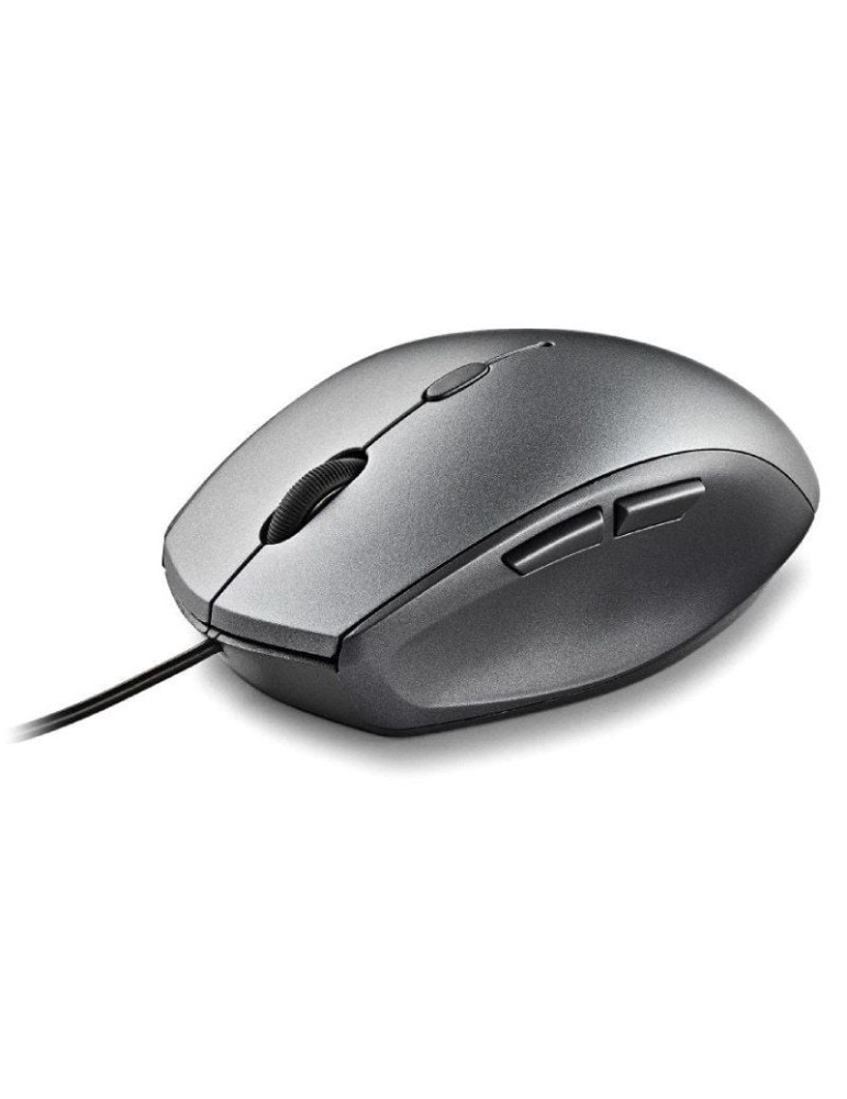 Ratón Ergonómico NGS Moth Gray/ Hasta 1600 DPI/ Gris
