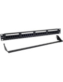Patch Panel Phasak PU 2424/ 24 Puertos/ Cat.6/ Altura 1U/ Gestión de Cables