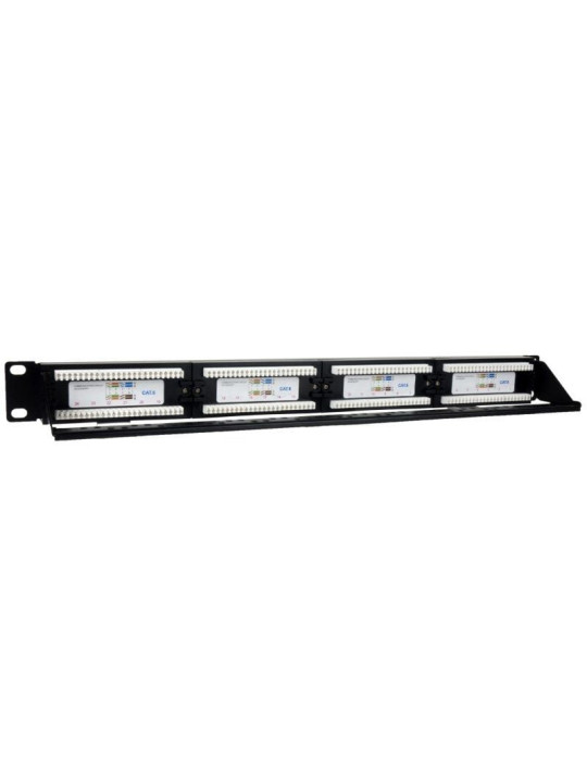 Patch Panel Phasak PU 2424/ 24 Puertos/ Cat.6/ Altura 1U/ Gestión de Cables