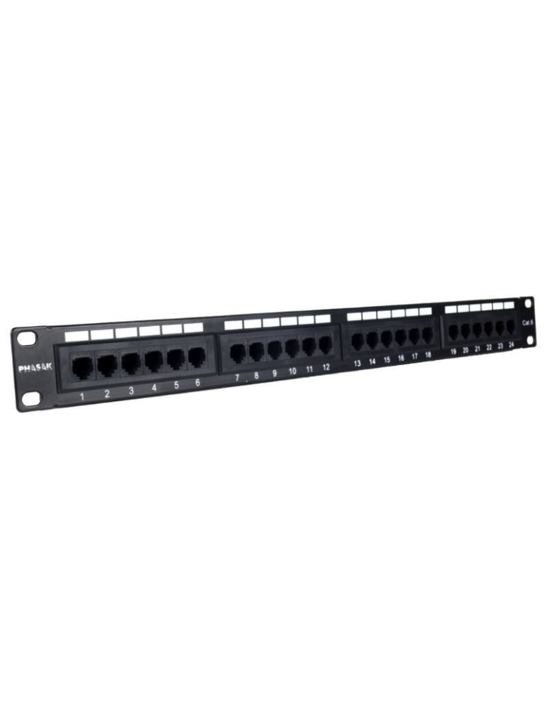 Patch Panel Phasak PU 2971/ 24 Puertos/ Cat.6A/ Altura 1U