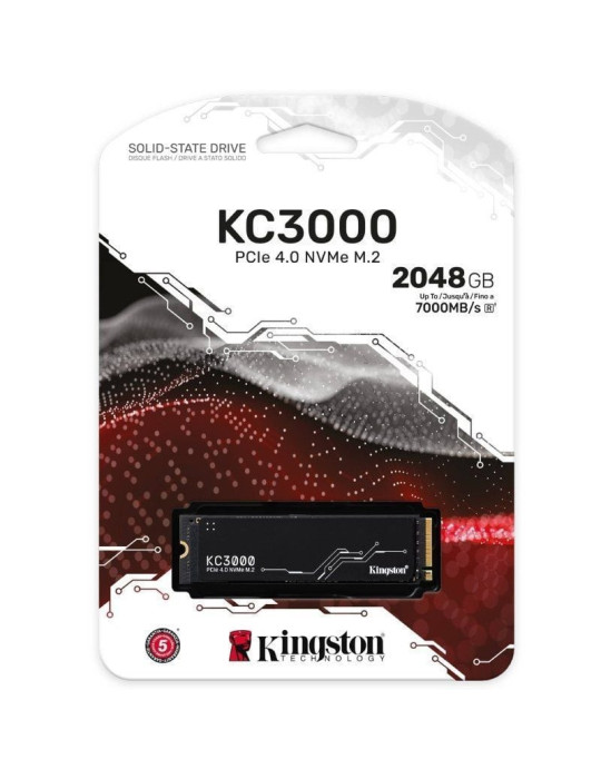 Disco SSD Kingston KC3000 2TB/ M.2 2280 PCIe Gen4/ con Disipador de Calor/ Full Capacity