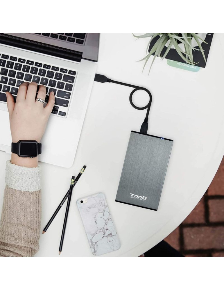 Caja Externa para Disco Duro de 2.5" TooQ TQE-2527G/ USB 3.1