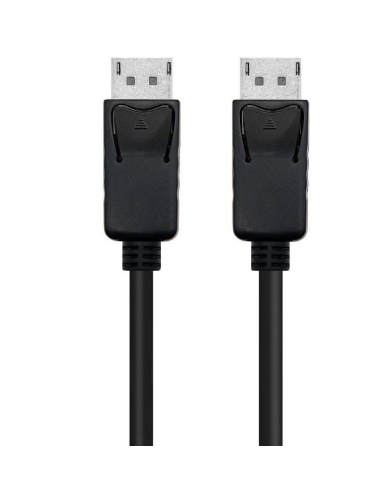 Cable DisplayPort 1.4 8K Nanocable 10.15.2800/ DisplayPort Macho - DisplayPort Macho/ 50cm/ Certificado/ Negro