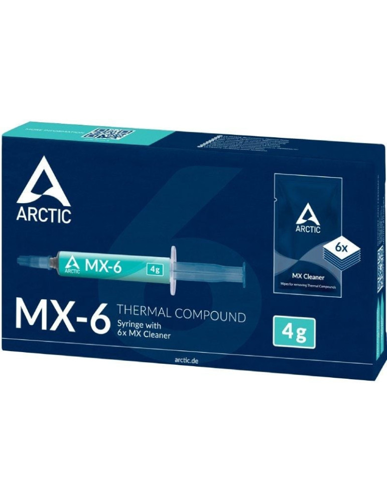 Pasta Térmica Arctic MX-6/ 4g/ Incluye 6 Toallitas