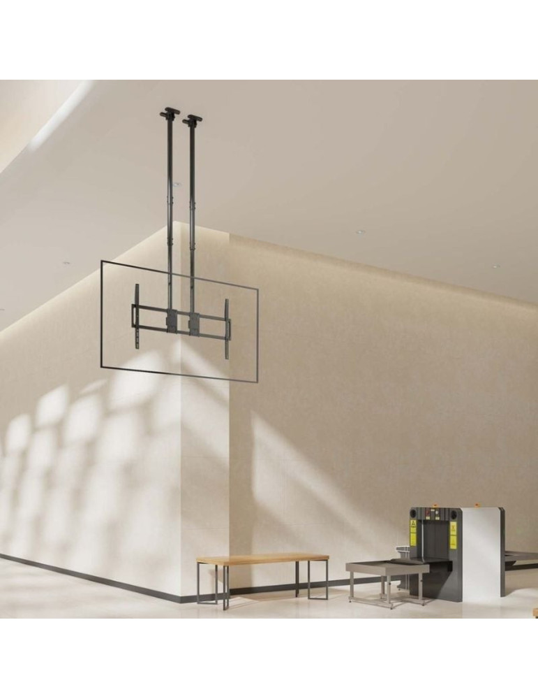 Soporte de Techo Inclinable/ Giratorio/ Nivelable Aisens CT120TLE-395 para TV de 60-120"/ hasta 120kg