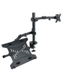 Soporte de Mesa Orientable/ Inclinable Tooq DB1200TN-B para TV y Portátil de 13-32"