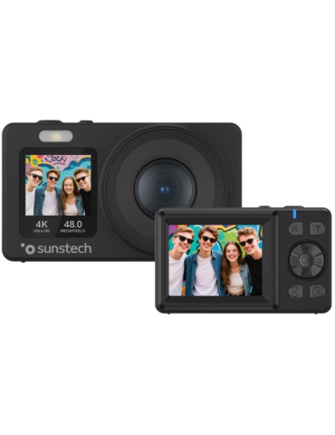 Cámara Digital Deportiva Sunstech DCAM4825/ 48MP/ Zoom Óptico 18x/ Negra