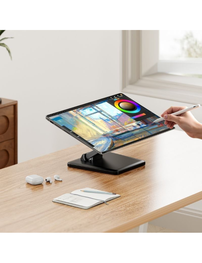 Soporte de Mesa para Monitor/POS Aisens DT27T-443/ Inclinable/ hasta 10kg