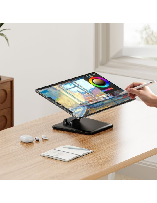 Soporte de Mesa para Monitor/POS Aisens DT27T-443/ Inclinable/ hasta 10kg