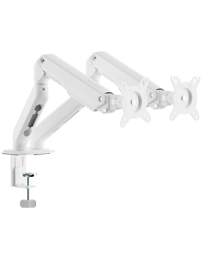 Soporte de Mesa con Contrapeso para 2 Monitores Aisens DT32TSR-437/ Giratorio/ Inclinable/ hasta 9kg