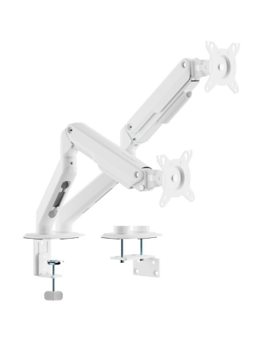 Soporte de Mesa con Contrapeso para 2 Monitores Aisens DT32TSR-439/ Giratorio/ Inclinable/ hasta 9kg