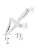 Soporte de Mesa con Contrapeso para 2 Monitores Aisens DT32TSR-439/ Giratorio/ Inclinable/ hasta 9kg
