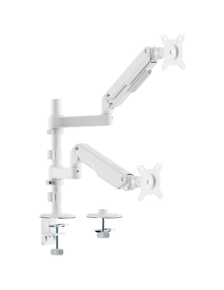 Soporte de Mesa con Contrapeso para 2 Monitores Aisens DT32TSR-441/ Giratorio/ Inclinable/ hasta 9kg