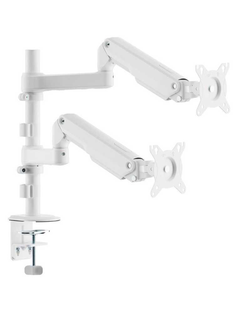 Soporte de Mesa con Contrapeso para 2 Monitores Aisens DT32TSR-441/ Giratorio/ Inclinable/ hasta 9kg