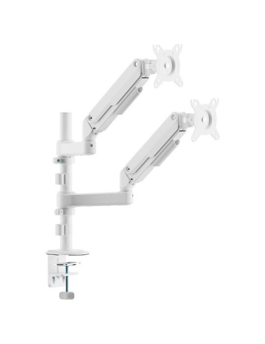 Soporte de Mesa con Contrapeso para 2 Monitores Aisens DT32TSR-441/ Giratorio/ Inclinable/ hasta 9kg