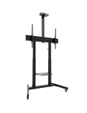 Soporte de Suelo Inclinable con Ruedas TooQ FS20406HM-B para TV de 60-100"/ hasta 120kg