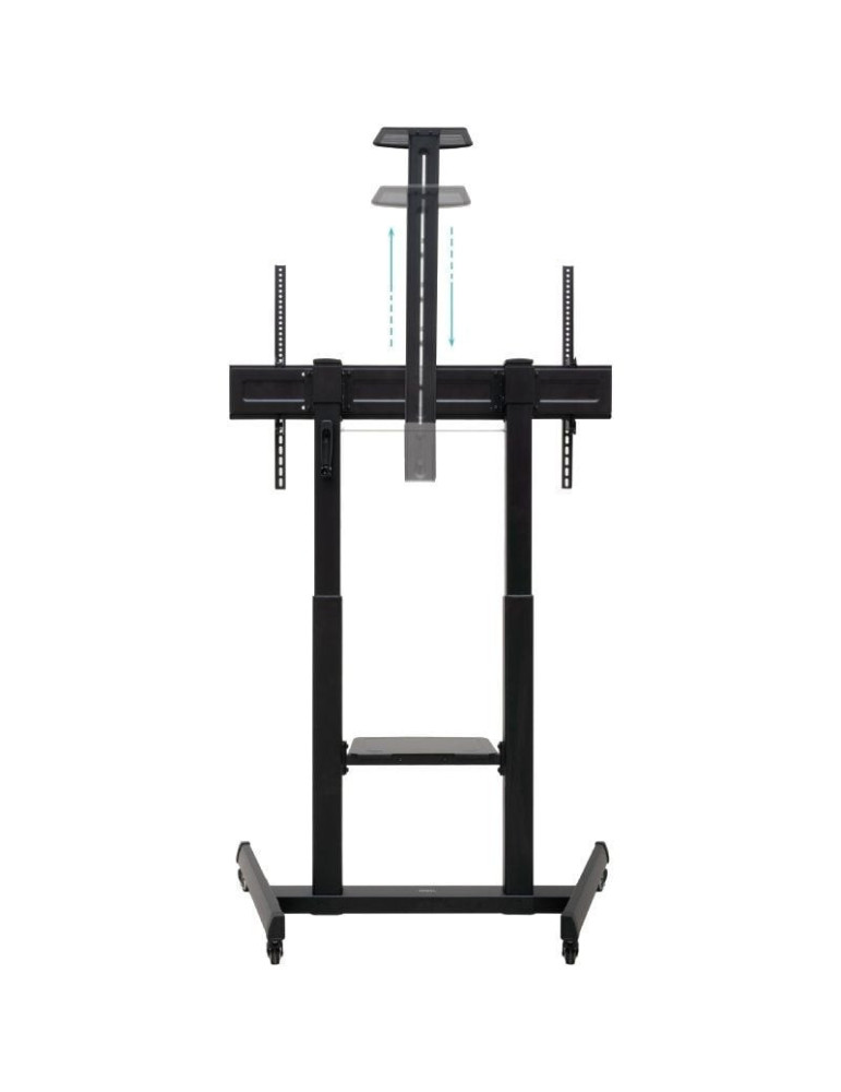Soporte de Suelo Inclinable con Ruedas TooQ FS20406HM-B para TV de 60-100"/ hasta 120kg