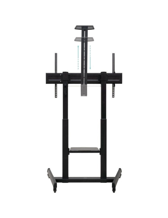 Soporte de Suelo Inclinable con Ruedas TooQ FS20406HM-B para TV de 60-100"/ hasta 120kg