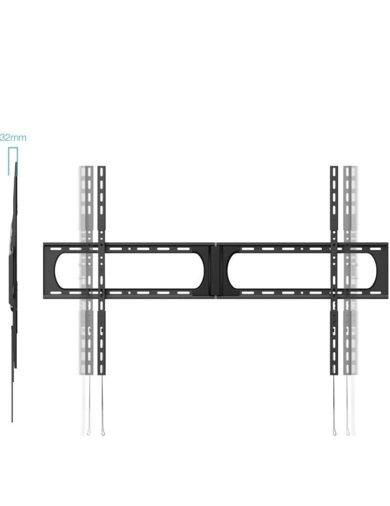 Soporte de Pared Fijo TooQ LP37140F-B para TV de 37-140"/ hasta 125kg