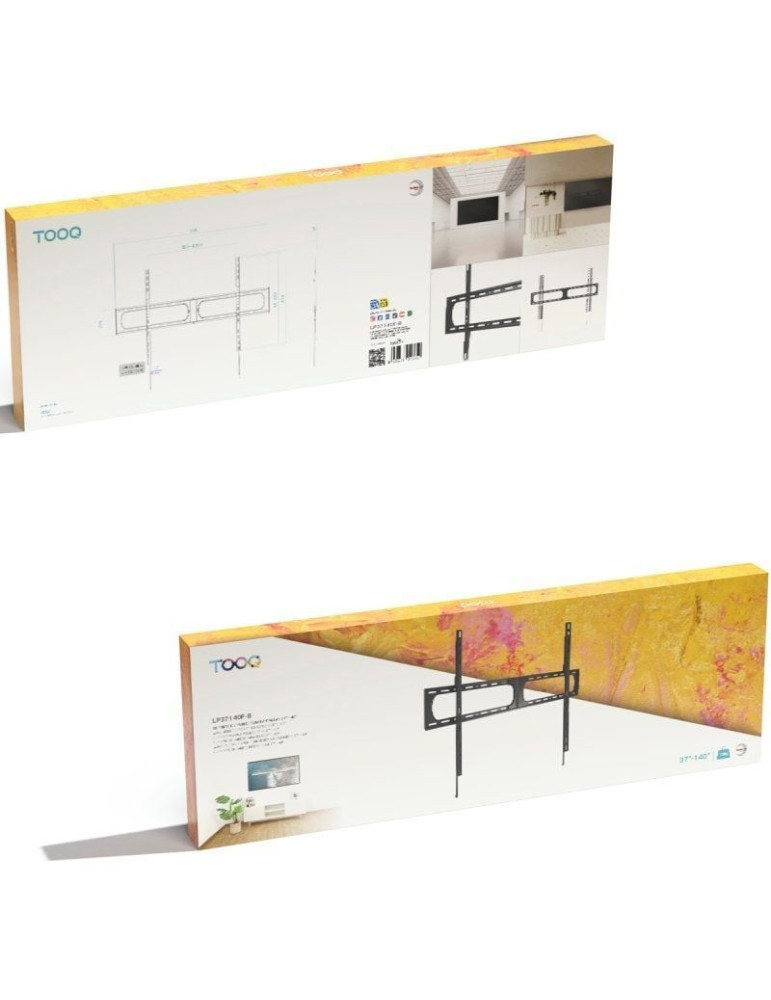 Soporte de Pared Fijo TooQ LP37140F-B para TV de 37-140"/ hasta 125kg