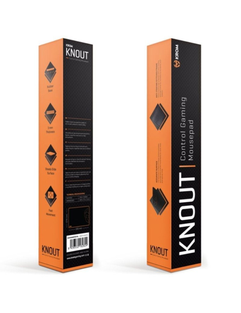 Alfombrilla Krom Knout Kontrol/ 320 x 270 x 3 mm