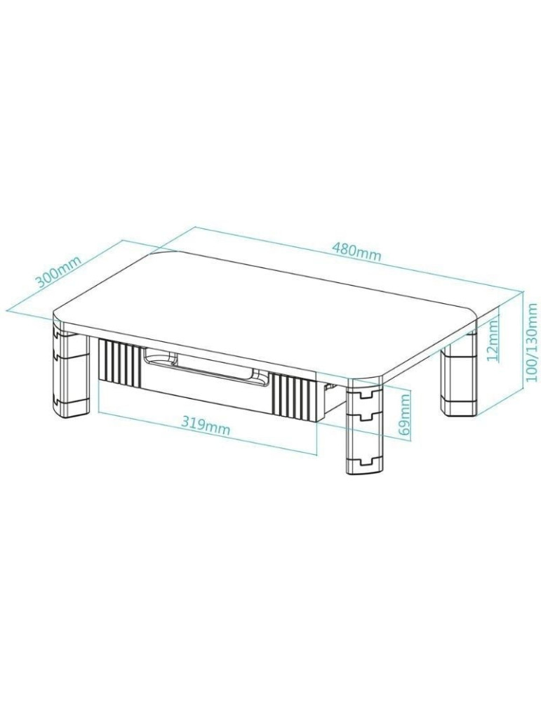 Soporte para Monitor TooQ TQMMPD02/ hasta 20kg