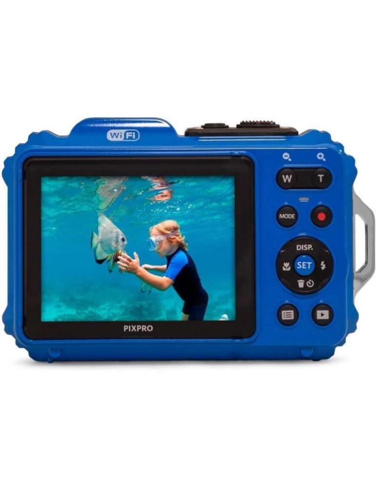 Pack Cámara Digital Kodak Pixpro WPZ2BL6 + 2 Baterías + 1 MicroSD/ 16MP/ Zoom Óptico 4x/ Azul