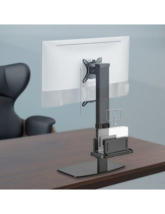 Soporte de Sobremesa para Monitor,TV y MiniPC Aisens DT32TSR-165/ Giratorio/ Inclinable/ hasta 8kg