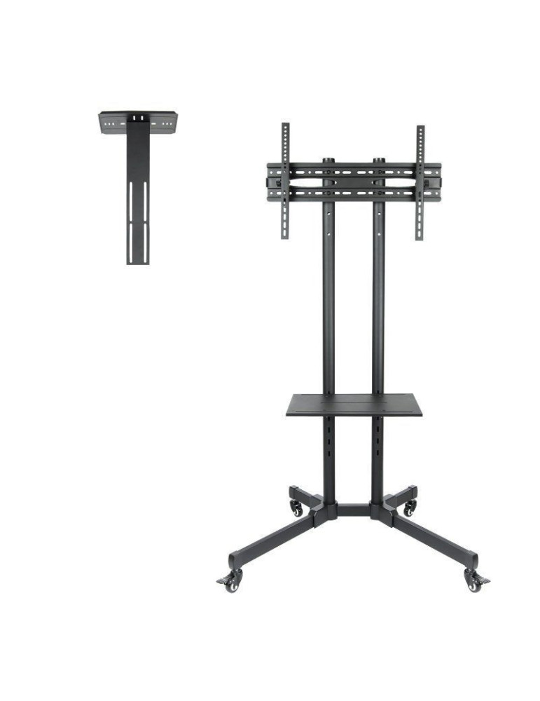 Soporte de Suelo Inclinable/ Ajustable TooQ FS1470M-B para TV de 37-70"/ hasta 50kg