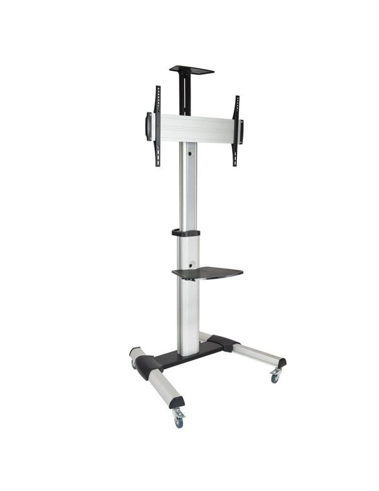 Soporte de Suelo Inclinable/ Ajustable con Ruedas TooQ FS1870M-B para TV de 37-70"/ hasta 50kg
