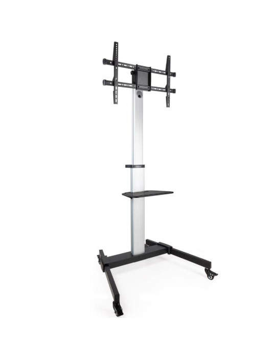 Soporte de Suelo Inclinable/ Ajustable con Ruedas TooQ FS1886M-B para TV de 37-86"/ hasta 50kg