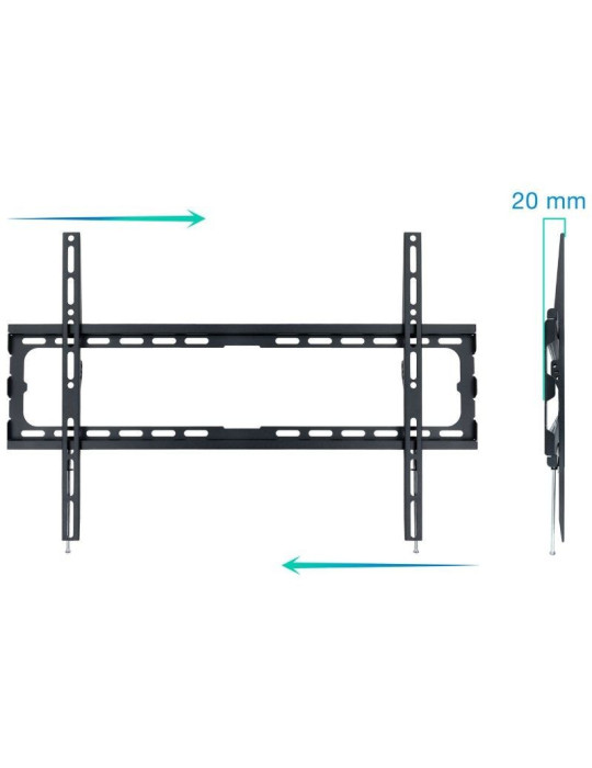 Soporte de Pared Fijo TooQ LP1080F-B para TV de 37-80"/ hasta 45kg