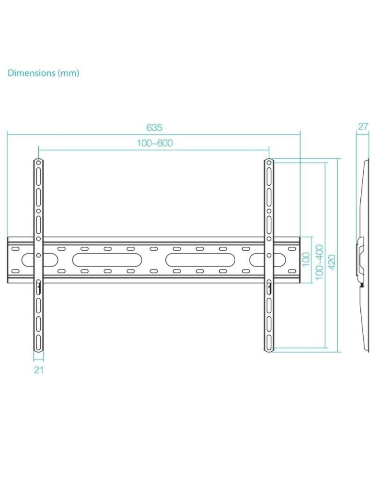 Soporte de Pared Inclinable TooQ LP1082F-B para TV de 37-80"/ hasta 45kg