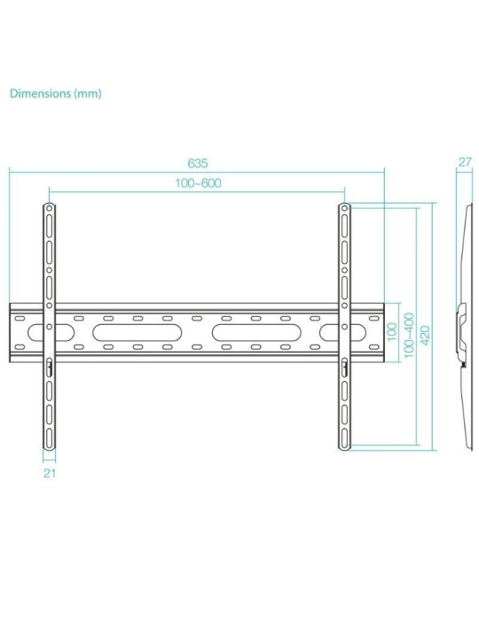 Soporte de Pared Inclinable TooQ LP1082F-B para TV de 37-80"/ hasta 45kg
