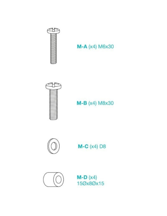 Soporte de Pared Inclinable TooQ LP1082F-B para TV de 37-80"/ hasta 45kg