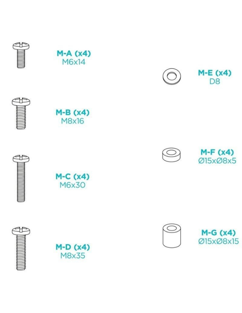 Soporte de Pared TooQ LP1084F-B para TV de 37-80"/ hasta 80kg