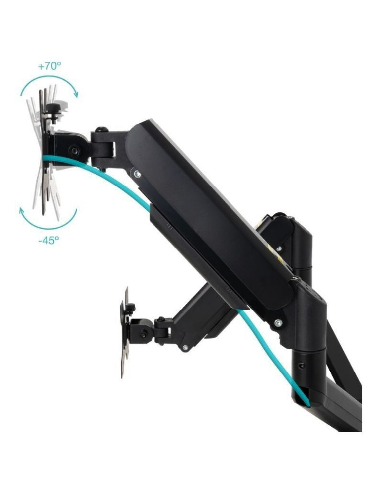 Soporte de Pared para 2 Monitores TooQ LP1434TNR-B/ Giratorio/ Inclinable/ Rotatorio/ hasta 10kg
