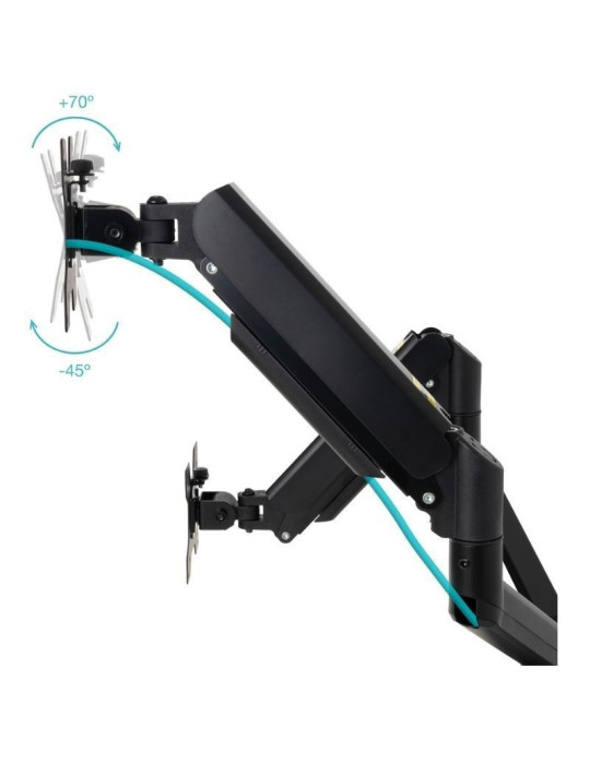 Soporte de Pared para 2 Monitores TooQ LP1434TNR-B/ Giratorio/ Inclinable/ Rotatorio/ hasta 10kg
