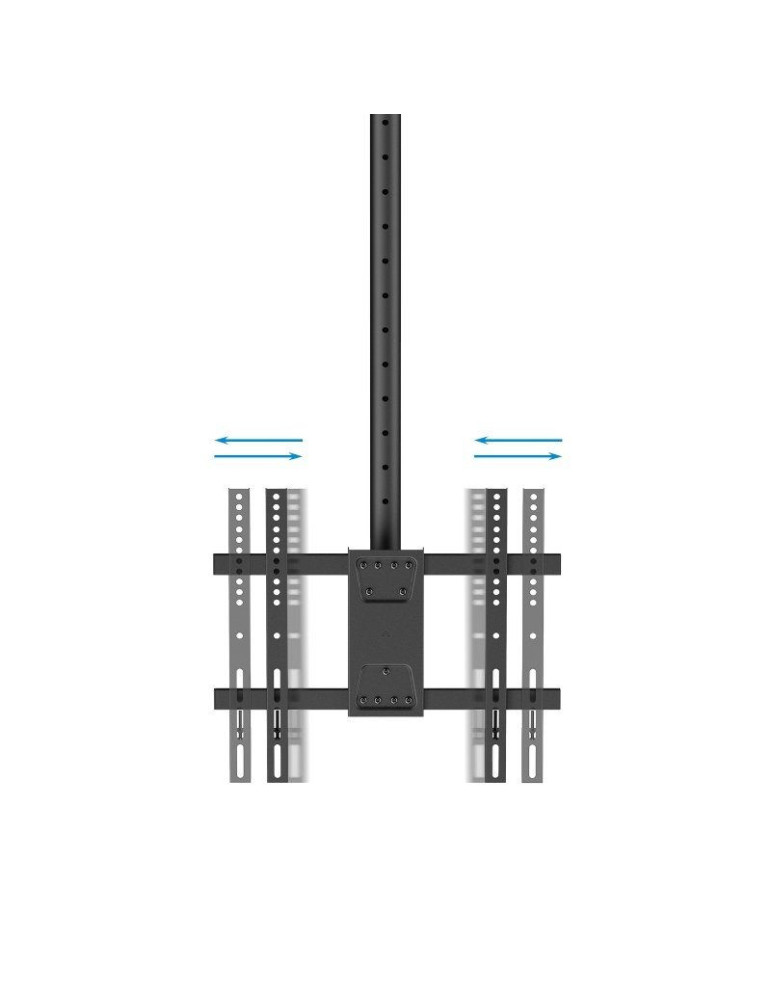 Soporte de Techo Giratorio/ Inclinable/ Nivelable TooQ LPCE1175TSLI-XL-B para TV de 32-75"/ hasta 60kg