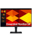 Monitor Profesional Samsung Essential Monitor S4 S40GD S24D402GAU/ 24"/ Full HD/ Regulable en altura/ Negro