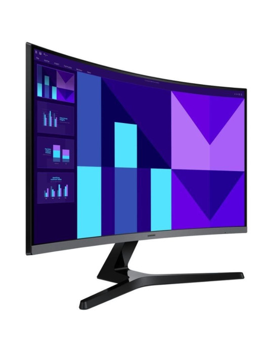 Monitor Profesional Curvo Samsung Essential S3 S39GD S27D392GAU 27"/ Full HD/ Negro y Plata