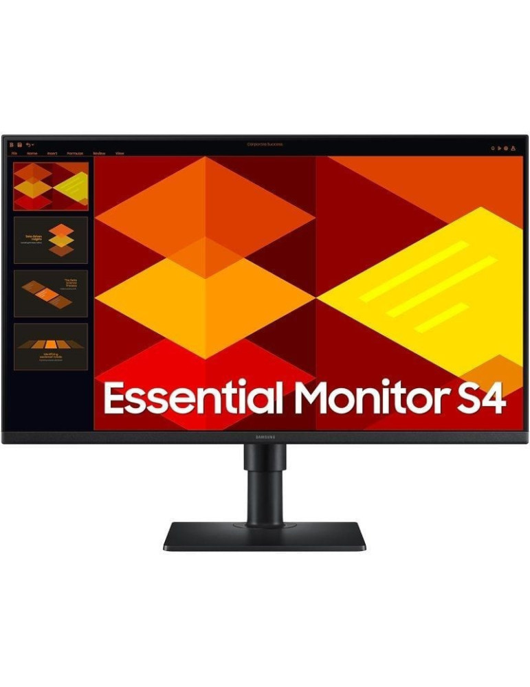 Monitor Profesional Samsung Essential Monitor S4 S27D400GAU/ 27"/ Full HD/ Regulable en altura/ Negro